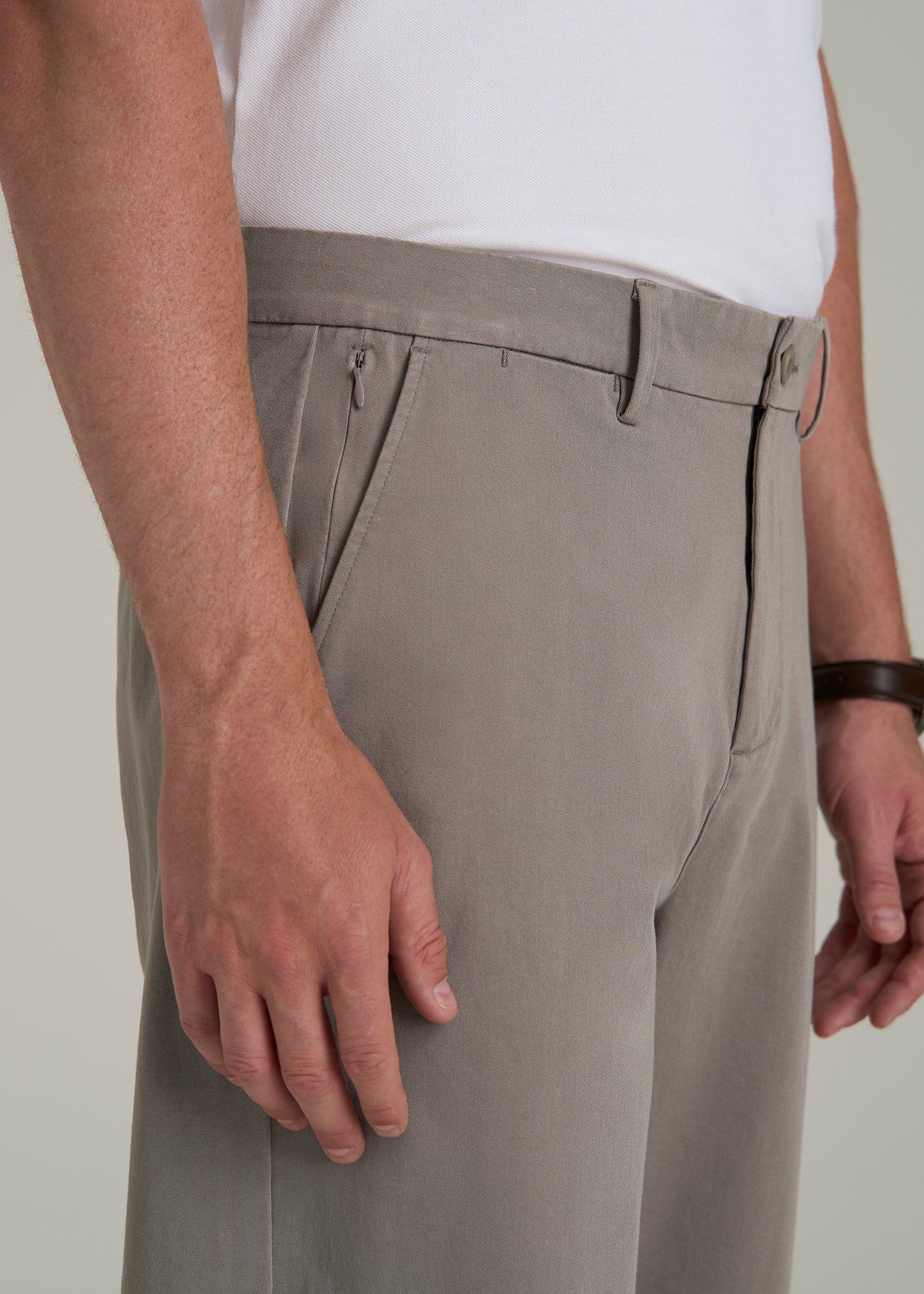 4 Way Stretch Commuter RELAXED Chino Pants for Tall Men in Portobello