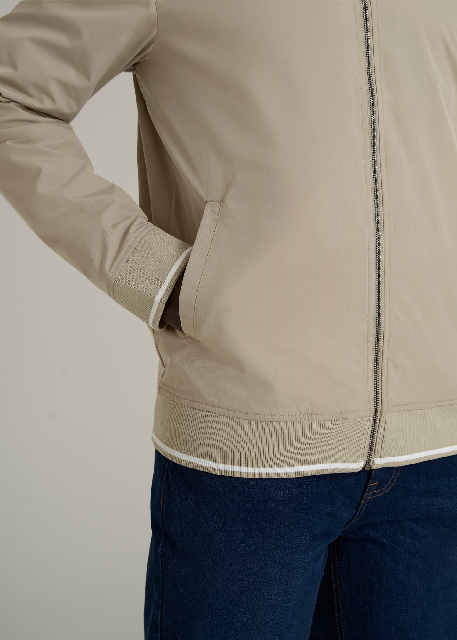 A.T. Bomber Jacket for Tall Men in Desert Khaki