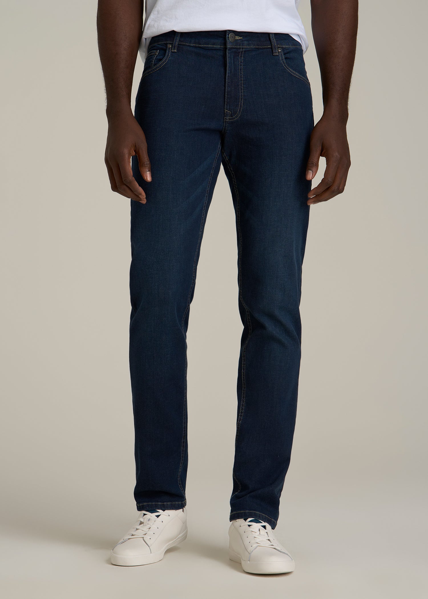 Carman TAPERED Jeans for Tall Men in Blue Steel