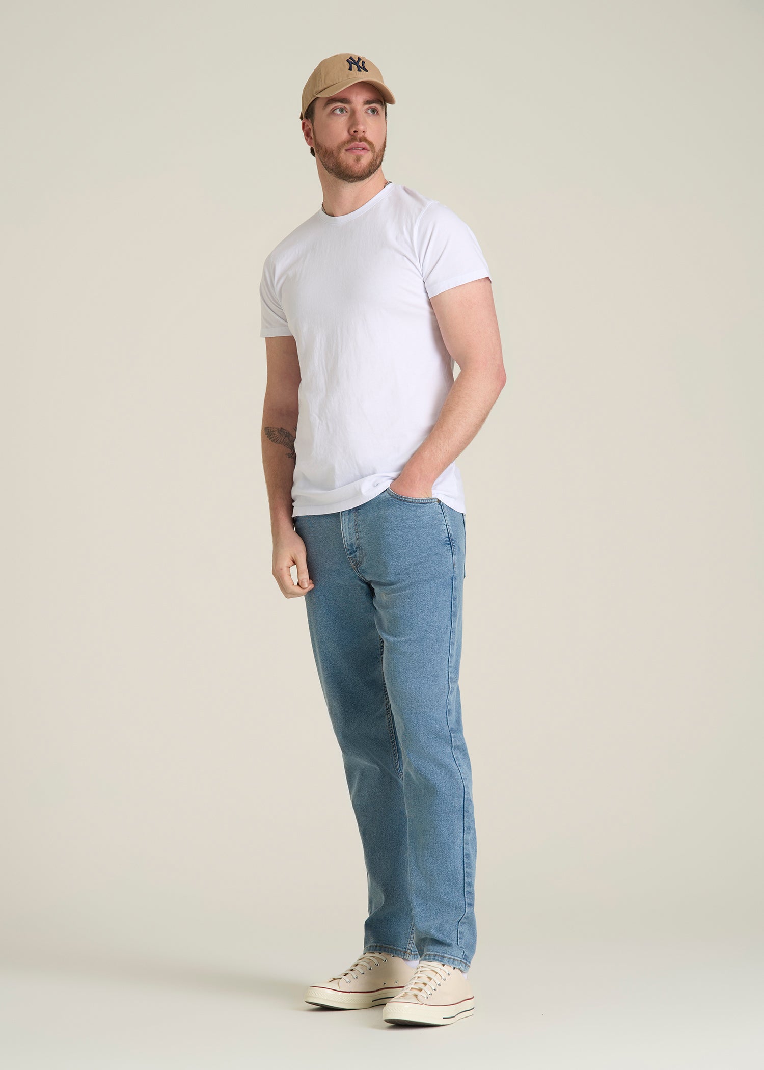 Carman TAPERED Jeans for Tall Men in Perfect Blue