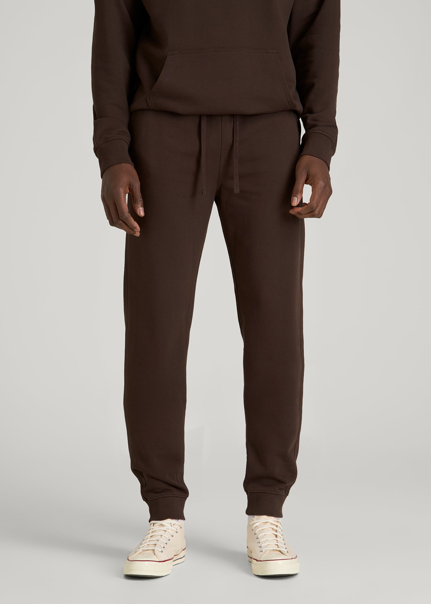 Everyday French Terry Jogger for Tall Men in Espresso