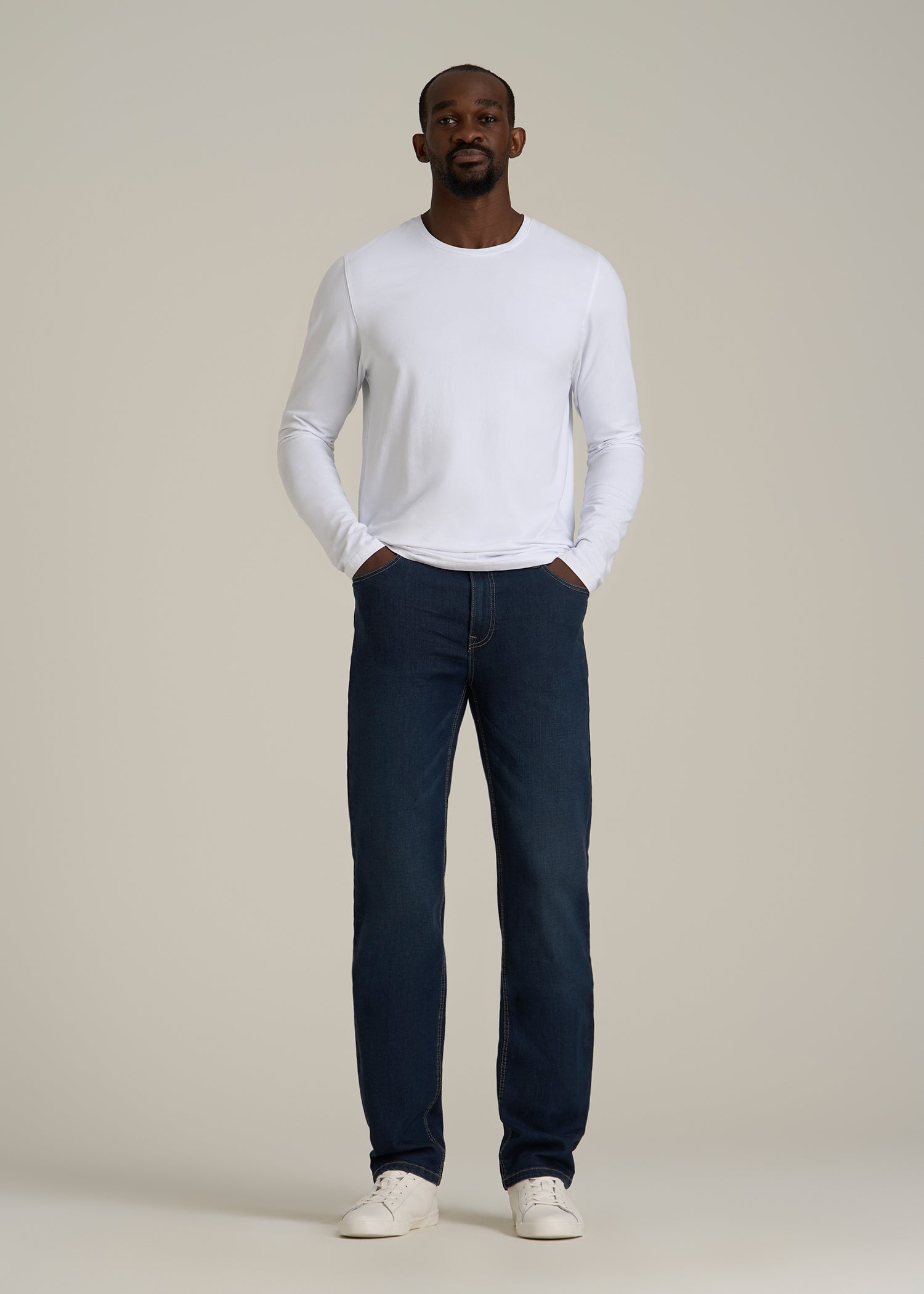 J1 STRAIGHT LEG Jeans for Tall Men in Blue Steel