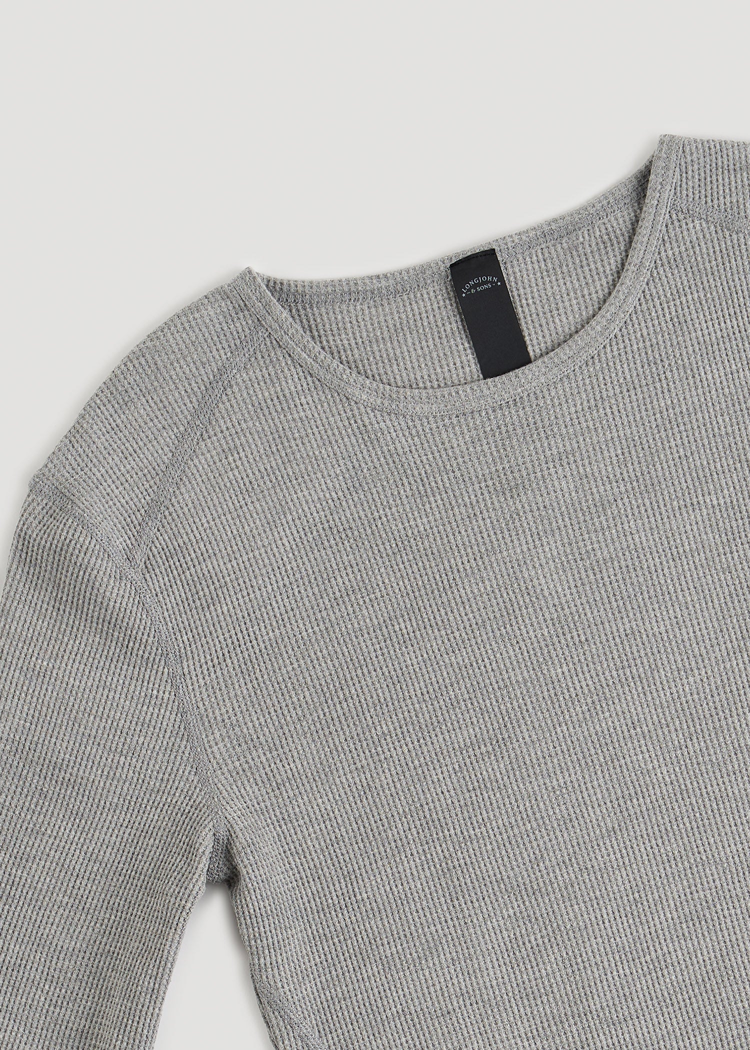 American-Tall-Men-LJ-Long-Underwear-Top-GreyMix-NecklineDetail