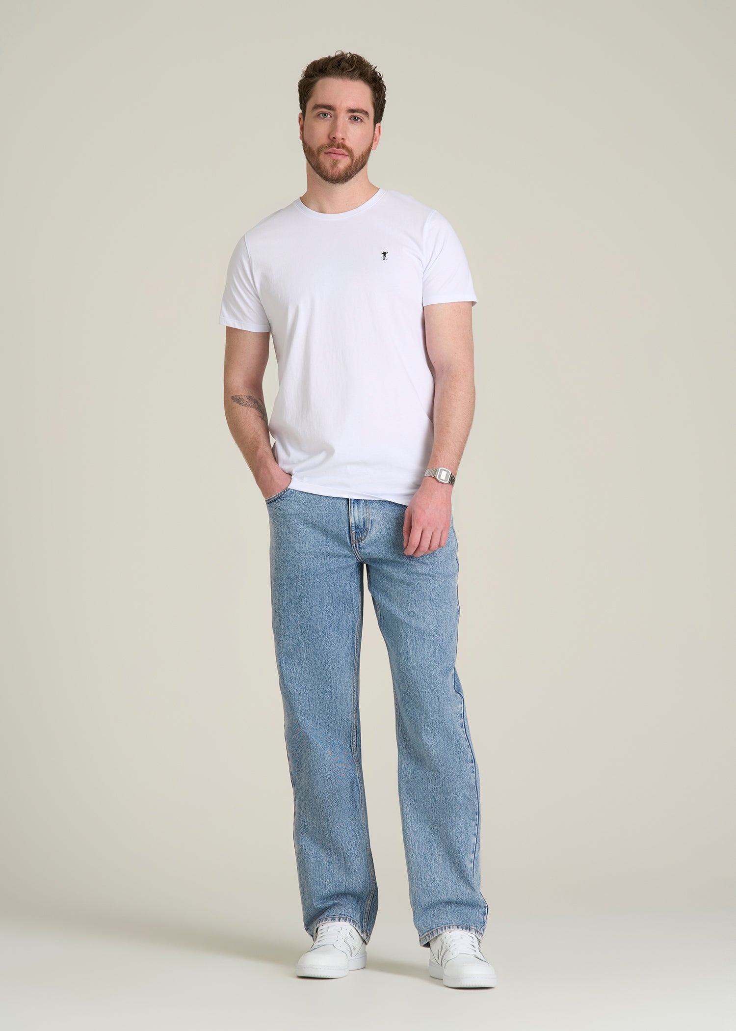 Loose Fit Jeans for Tall Men in Perfect Blue