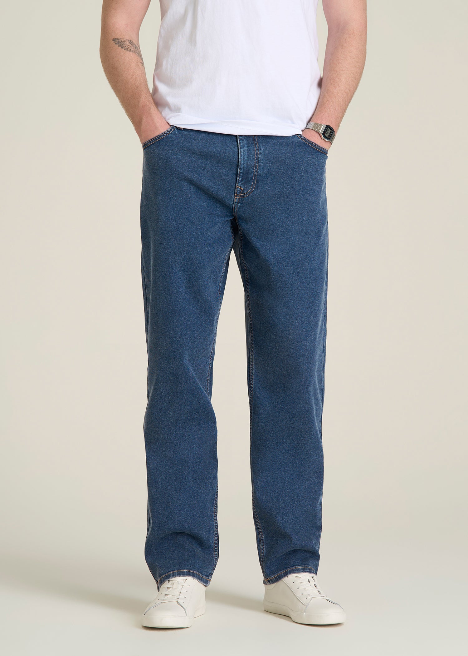 Mason Relaxed Fit Jeans for Tall Men in New Colorado Blue
