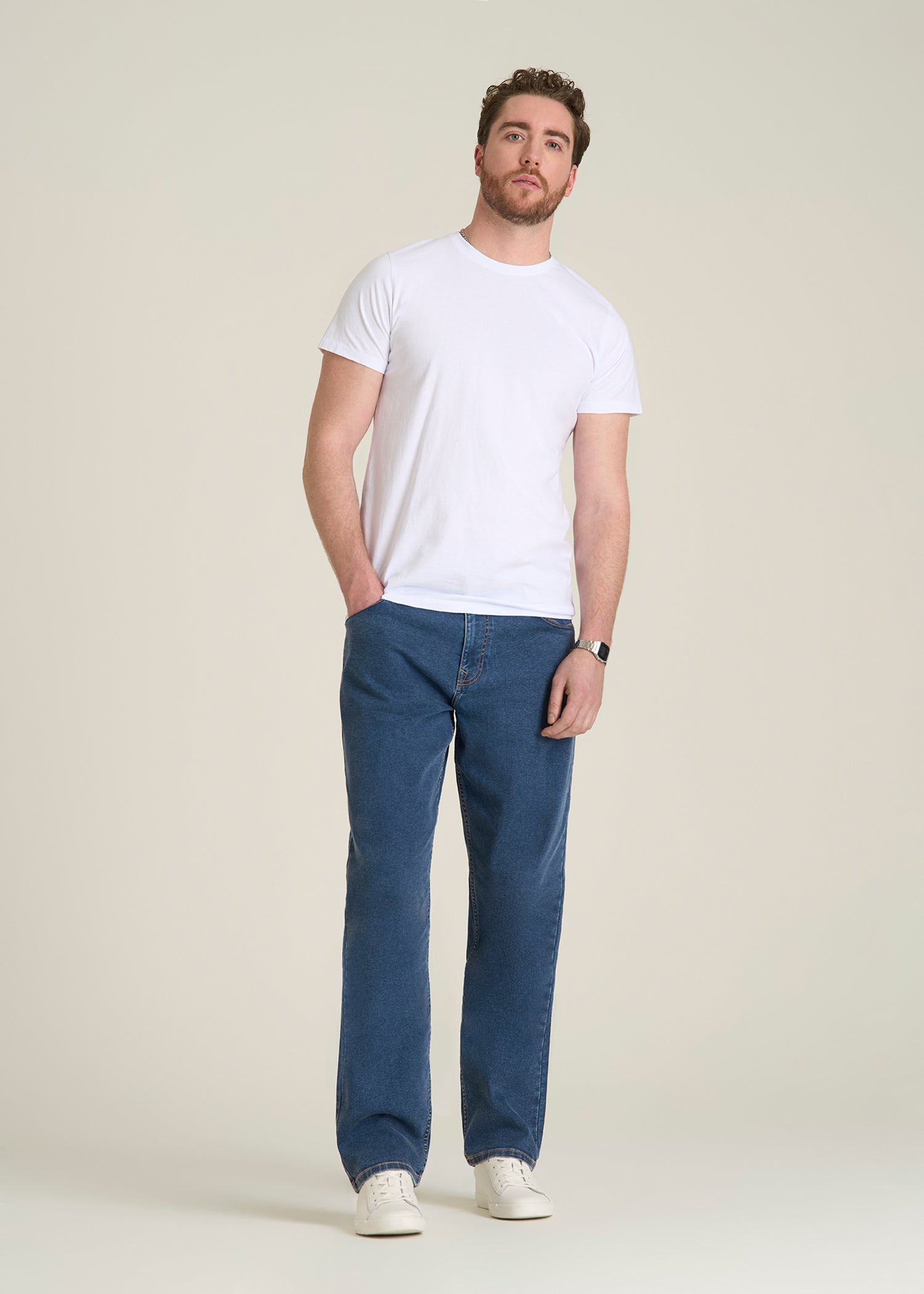 Mason Relaxed Fit Jeans for Tall Men in New Colorado Blue