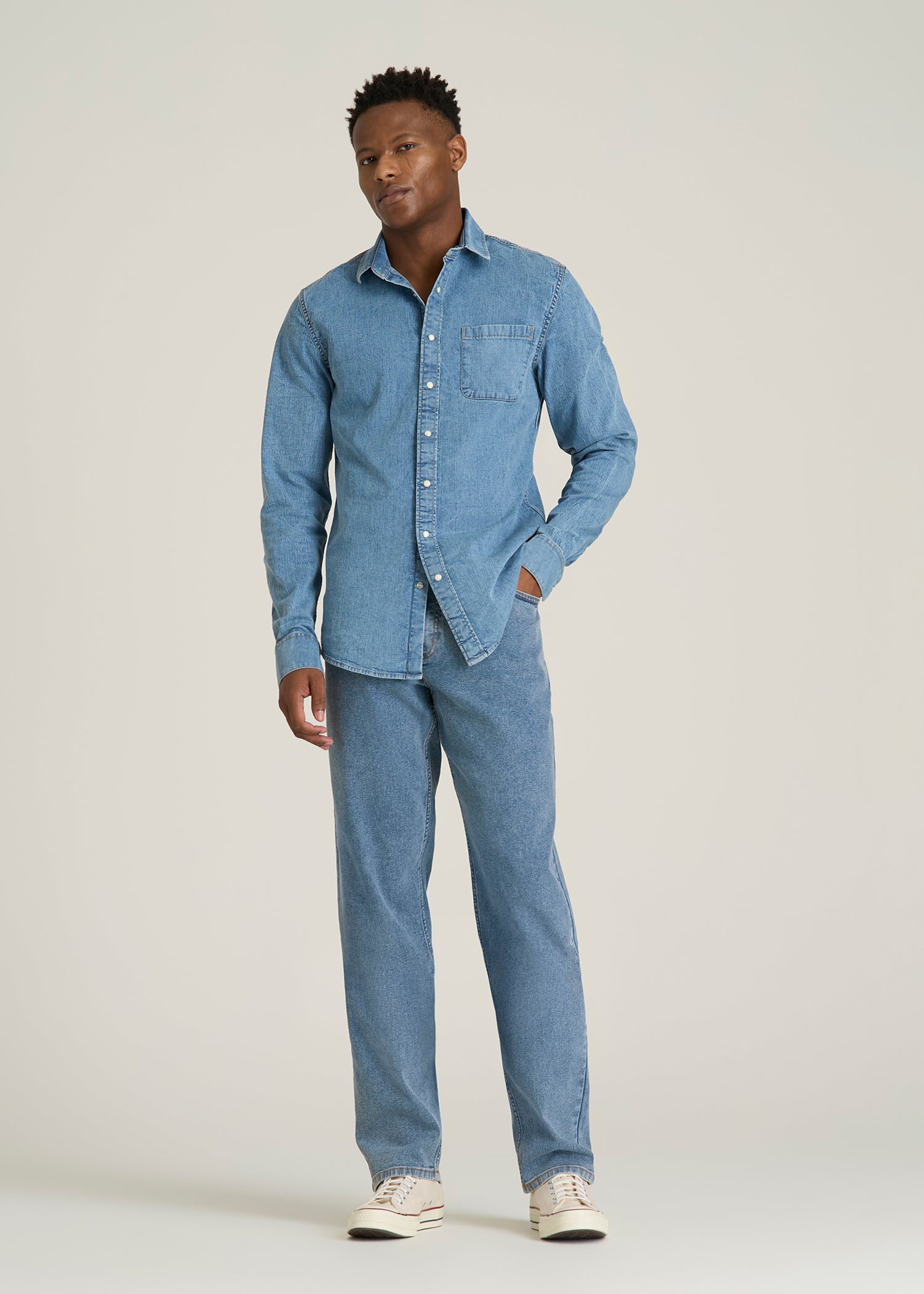 J1 STRAIGHT LEG Jeans for Tall Men in Perfect Blue
