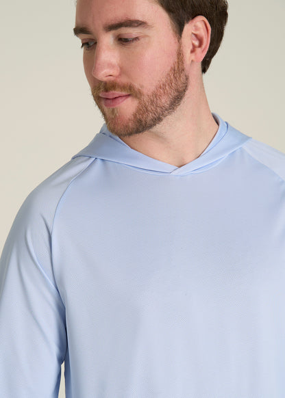 A.T. Performance Training Hoodie for Tall Men in Airy Blue