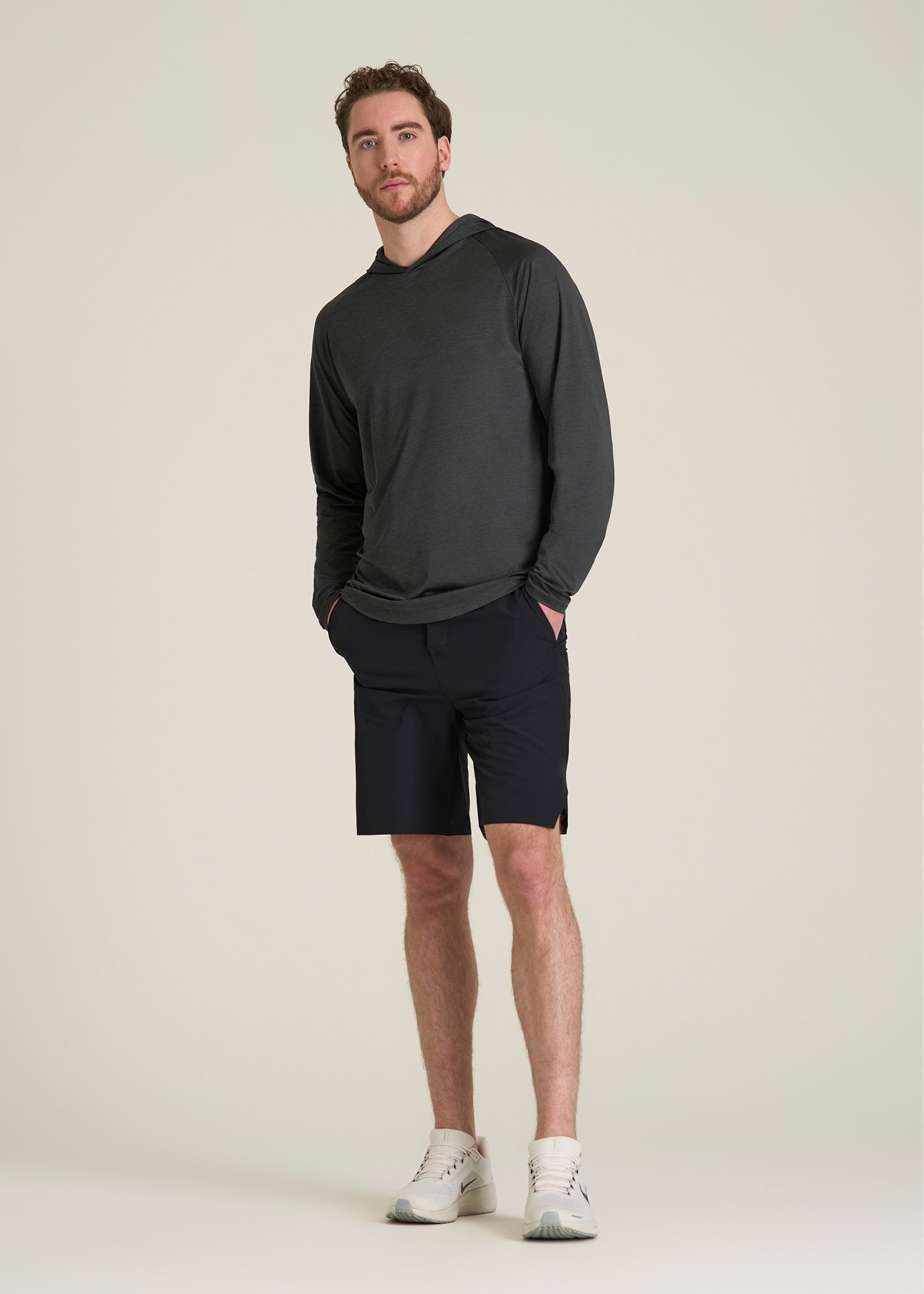 A.T. Performance Training Hoodie for Tall Men in Graffiti Space Dye