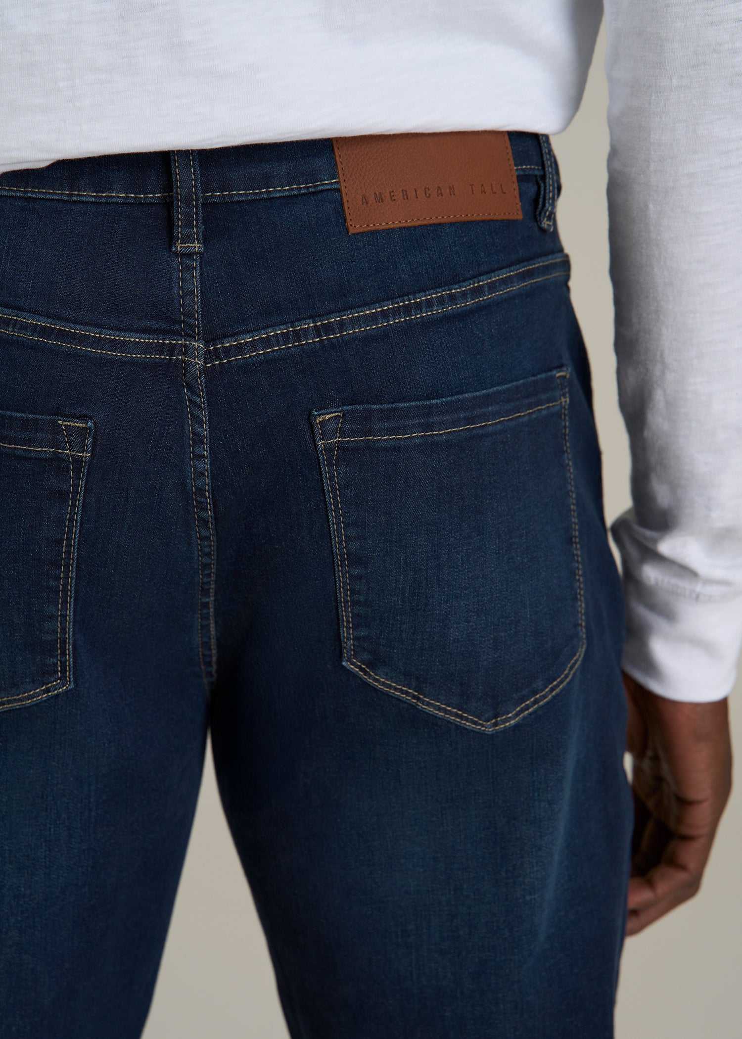 Mason Relaxed Fit Jeans for Tall Men in Blue Steel