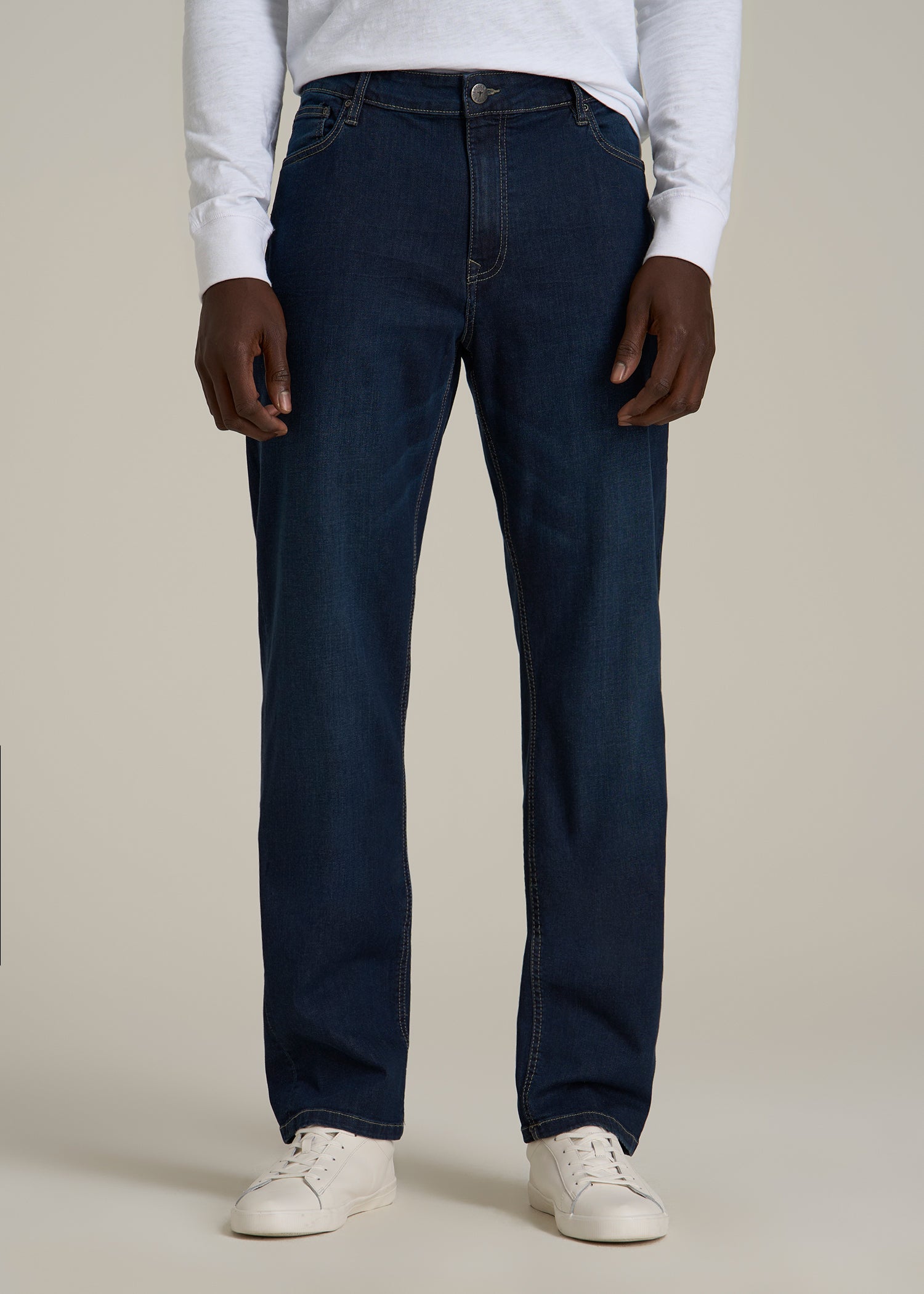 Mason Relaxed Fit Jeans for Tall Men in Blue Steel