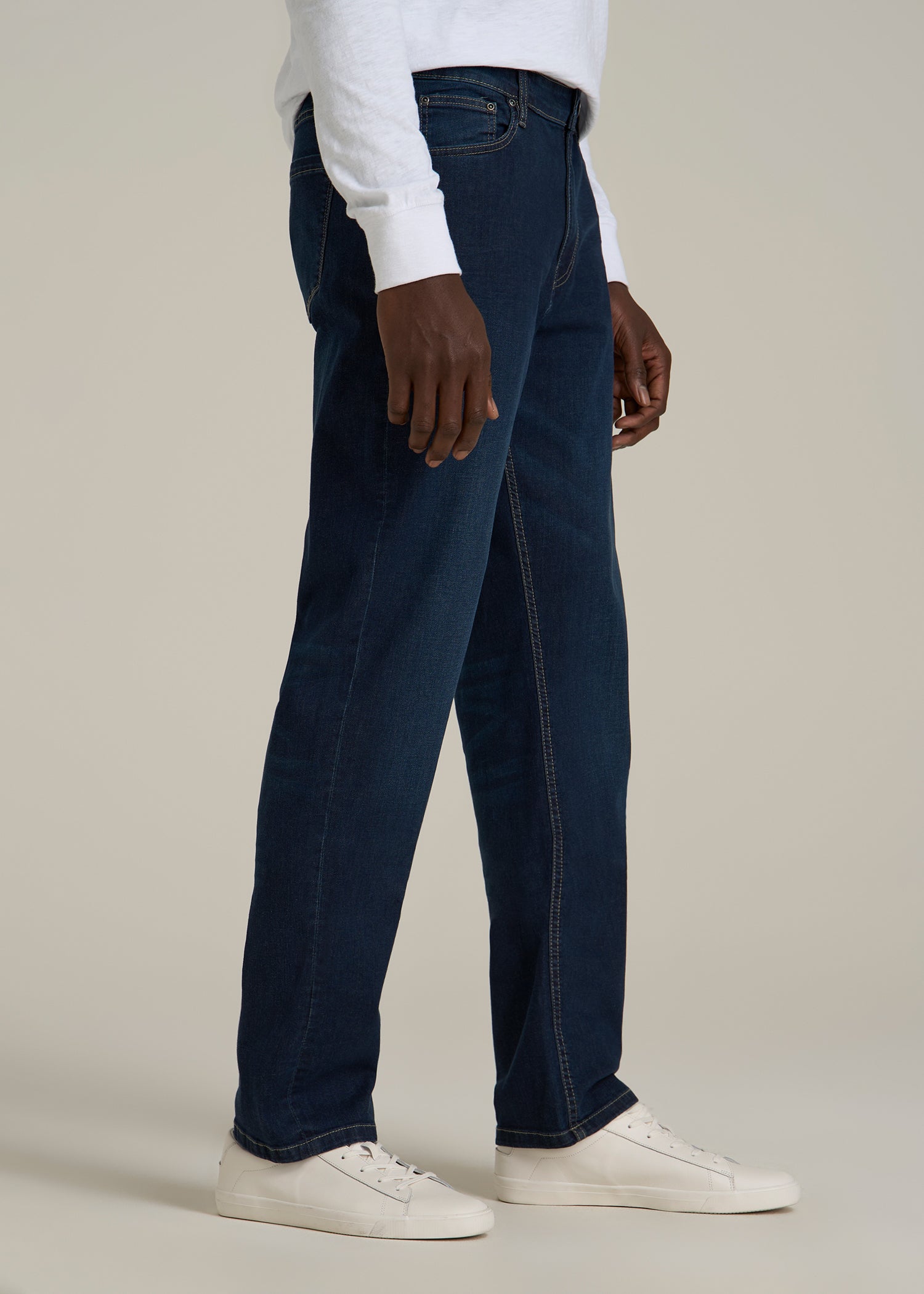 Mason Relaxed Fit Jeans for Tall Men in Blue Steel