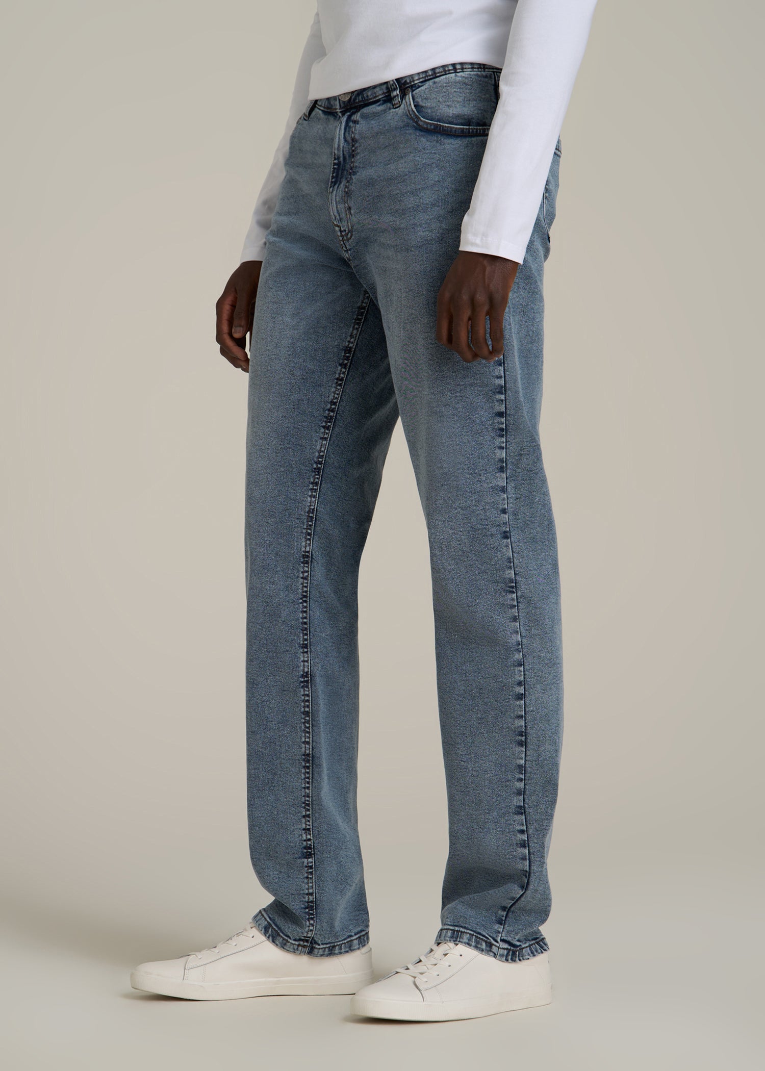 Mason Relaxed Fit Jeans for Tall Men in Vintage Faded Blue