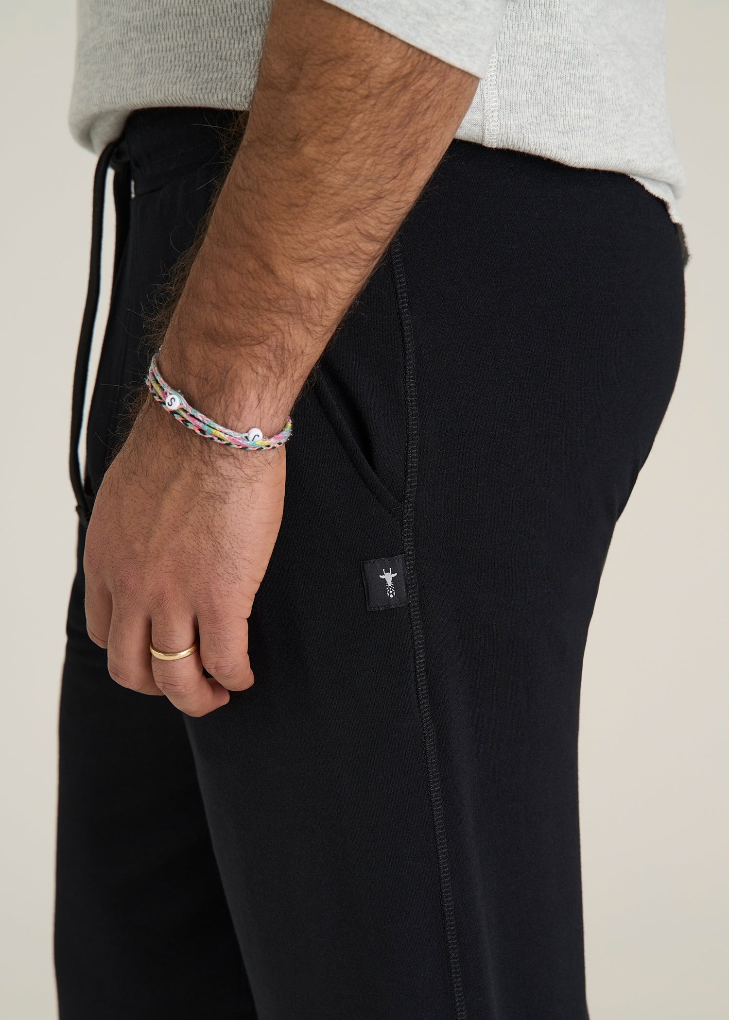 Sleep Joggers for Tall Men in Black