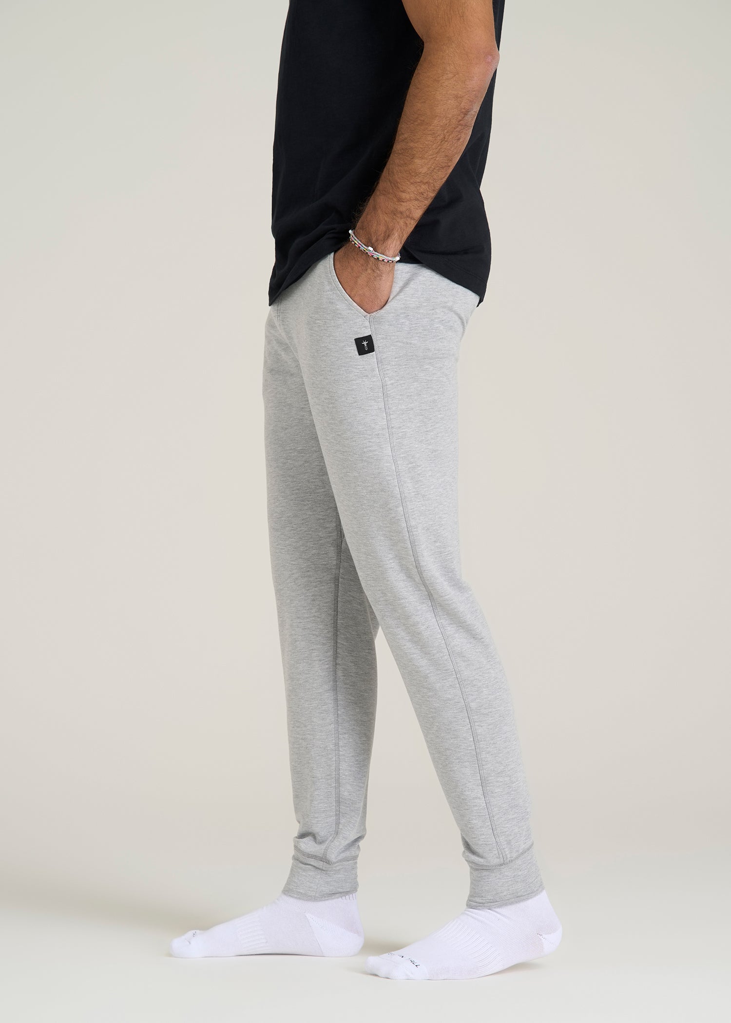 Sleep Joggers for Tall Men in Grey Mix