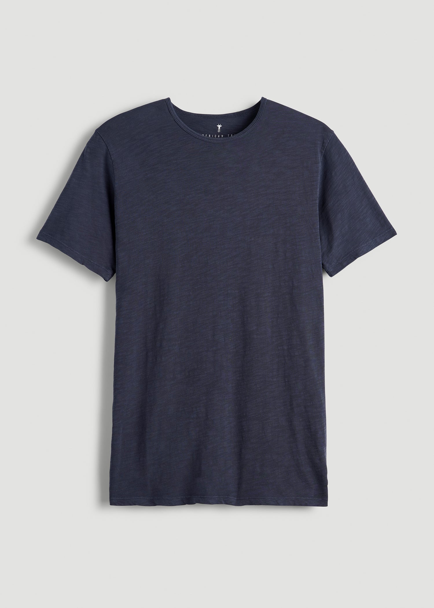 REGULAR-FIT Slub Tee for Tall Men in Navy