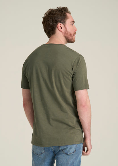 REGULAR-FIT Slub Tee for Tall Men in Olive