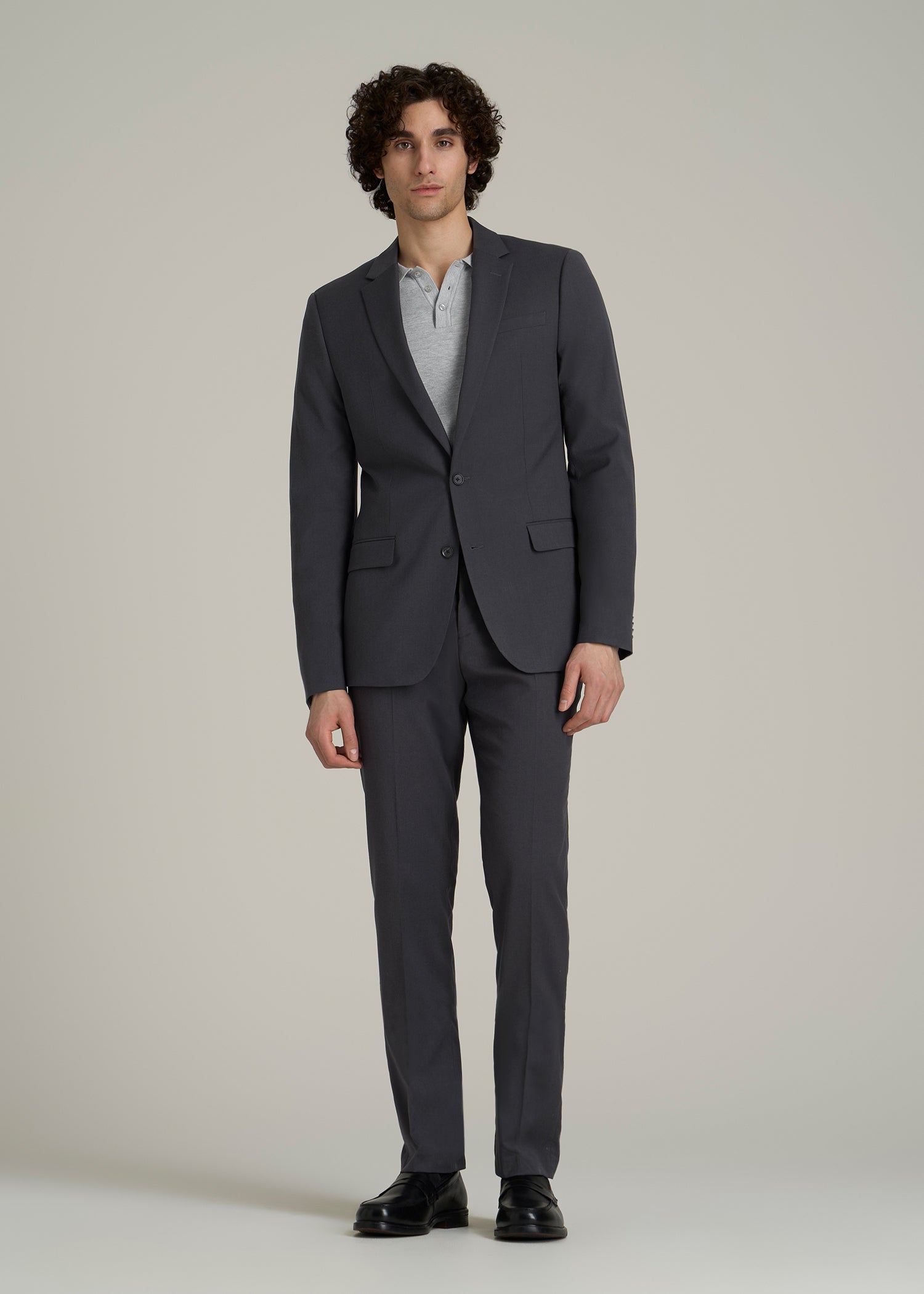 Suit Jacket for Tall Men in Mid Grey